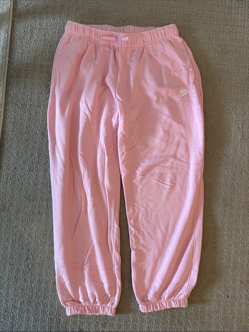 Nike Pink women’s' Sweatpants with Elastic Cuffs